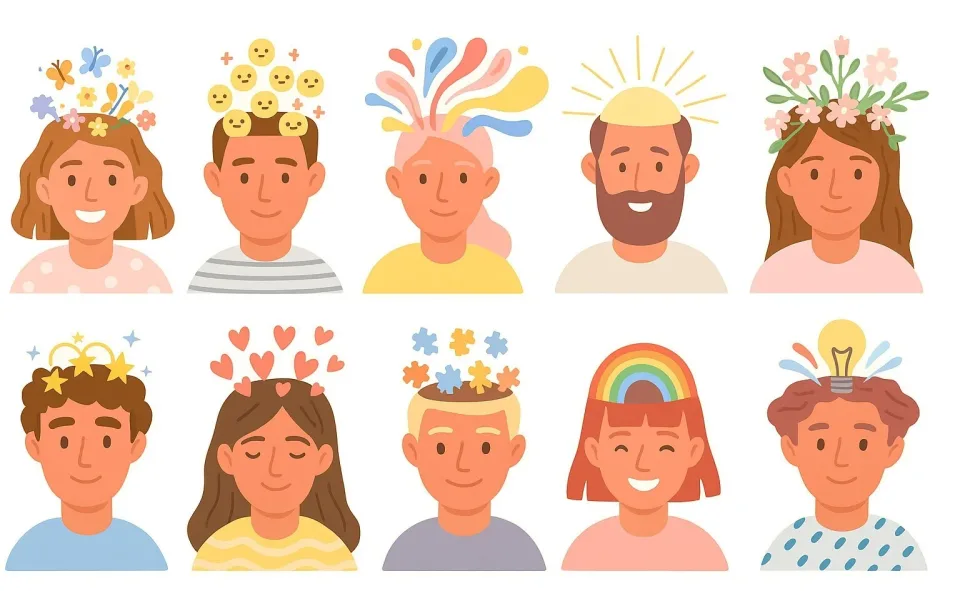 Vielfältige Menschen – Illustration NeuroNation